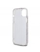 Guess iPhone 15 Hülle Case IML 4G Stripe Braun