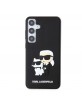 Karl Lagerfeld Samsung S24+ Plus Hülle Case Karl Choupette 3D Silikon Schwarz