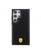 Ferrari Samsung S24 Ultra Hülle Case Cover Carbon Bottom Schwarz