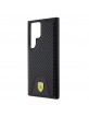 Ferrari Samsung S24 Ultra Case Cover Carbon Bottom Black