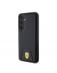 Ferrari Samsung S24+ Plus Hülle Case Cover Carbon Bottom Schwarz