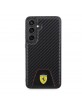 Ferrari Samsung S24+ Plus Hülle Case Cover Carbon Bottom Schwarz