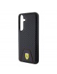 Ferrari Samsung S24+ Plus Hülle Case Cover Carbon Bottom Schwarz