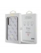 Guess Samsung S24+ Plus Case 4G Metal Triangle Logo White