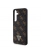 Guess Samsung S24+ Plus Case 4G Metal Triangle Logo Black