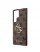 Guess Samsung S24 Ultra Hülle Case Cover Big 4G Metal Logo Braun