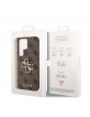 Guess Samsung S24 Ultra Hülle Case Cover Big 4G Metal Logo Braun