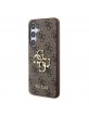 Guess Samsung S24+ Plus Case Cover Big 4G Metal Logo Brown