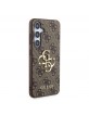 Guess Samsung S24+ Plus Hülle Case Cover Big 4G Metal Logo Braun