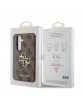 Guess Samsung S24+ Plus Hülle Case Cover Big 4G Metal Logo Braun