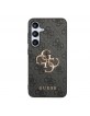 Guess Samsung S24+ Plus Hülle Case Cover Big 4G Metal Logo Schwarz