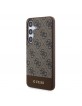 Guess Samsung S24+ Plus Case 4G Cover Stripe Brown