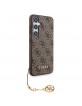 Guess Samsung S24+ Plus Hülle Case Charms 4G Braun