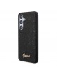 Guess Samsung S24+ Plus Case Glitter Flakes Metal Logo Black