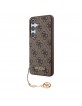 Guess Samsung S24 Case Cover Charms 4G Brown