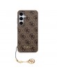 Guess Samsung S24 Case Cover Charms 4G Brown