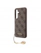 Guess Samsung S24 Case Cover Charms 4G Brown