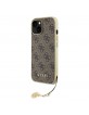 Guess iPhone 15 Case Charms 4G + Pendant Brown