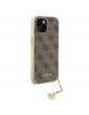 Guess iPhone 15 Case Charms 4G + Pendant Brown