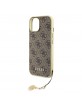 Guess iPhone 15 Case Charms 4G + Pendant Brown