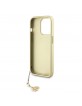 Guess iPhone 15 Pro Case Charms 4G + Pendant Brown