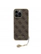 Guess iPhone 15 Pro Max Case Charms 4G + Pendant Brown