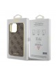 Guess iPhone 15 Pro Max Hülle Case Charms 4G + Anhänger Braun