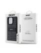 DKNY iPhone 15 Pro Case Tonal Stripe Metal Logo Black