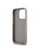 DKNY iPhone 15 Pro Hülle Case Tonal Stripe Metal Logo Beige