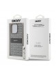 DKNY iPhone 15 Pro Case Tonal Stripe Metal Logo Beige