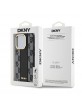 DKNY iPhone 15 Pro Hülle Case MagSafe Checkered Pattern Schwarz