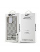 DKNY iPhone 15 Pro Hülle Case Metal Gold Logo Beige