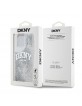 DKNY iPhone 15 Pro Max Hülle Case Liquid Glitter Arch Logo Silber