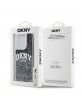 DKNY iPhone 15 Pro Hülle Case Liquid Glitter Arch Logo Schwarz