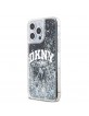 DKNY iPhone 15 Pro Max Hülle Case Liquid Glitter Arch Logo Schwarz