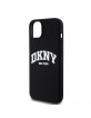 DKNY iPhone 15 Plus / 14 Plus Hülle Case Silikon Arch Logo MagSafe Schwarz