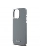 DKNY iPhone 15 Pro Max Hülle Case Magsafe Metal Logo Silikon Grau