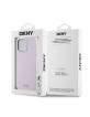 DKNY iPhone 15 Pro Max Hülle Case Magsafe Metal Logo Silikon Rosa Pink