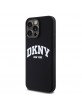 DKNY iPhone 15 Pro Max Hülle Case Silikon Arch Logo MagSafe Schwarz