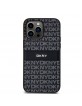 DKNY iPhone 14 Pro Case Tonal Stripe Metal Logo Black