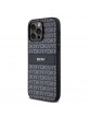 DKNY iPhone 14 Pro Case Tonal Stripe Metal Logo Black