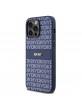 DKNY iPhone 14 Pro Case Repeat Pattern Tonal Stripe Blue