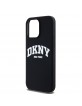 DKNY iPhone 14 Pro Max Hülle Case Silikon Arch Logo MagSafe Schwarz