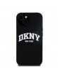 DKNY iPhone 14 Hülle Case Silikon Arch Logo MagSafe Schwarz