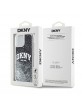 DKNY iPhone 14 Hülle Case Liquid Glitter Arch Logo Schwarz