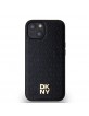 DKNY iPhone 14 Hülle Case Magsafe Pattern Stack Logo Schwarz