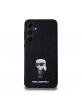 Karl Lagerfeld Samsung A35 Hülle Case Ikonik Metal Glitter Schwarz