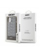 DKNY iPhone 13 Case MagSafe Leather Repeat Stripe Brown