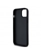 DKNY iPhone 15 Plus Case Tonal Stripe Metal Logo Black