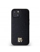 DKNY iPhone 15 Hülle Case Magsafe Pattern Stack Logo Schwarz